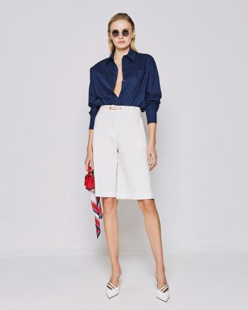 Elegant women's shorts with a high waist - for stylish summer ACCESS FASHION (SKU) 5068