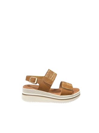 Brown women's platform sandals - Casual and comfortable! VALLEVERDE (SKU)2105