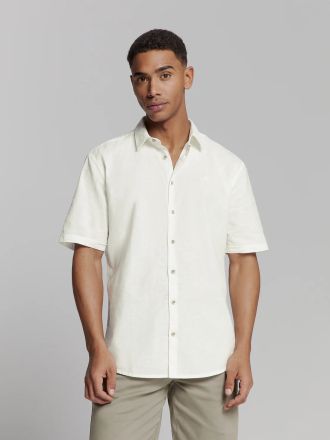 Men's Linen Shirt with Short Sleeves - Style and Comfort NO EXCESS (SKU) 27480321SN