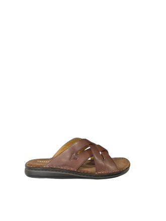 Мъжки кафяви чехли - класически комфорт!VALLEVERDE (SKU)17950