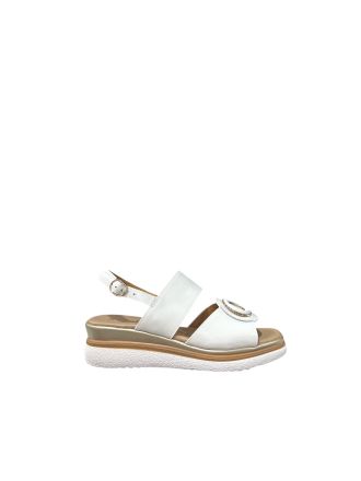 White women's platform sandals - Everyday comfort REPO (SKU)10221