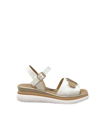 White platform sandals – everyday comfort and style! REPO(SKU)10218.