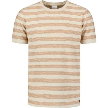 Men's striped t-shirt with a round neckline - urban style NO EXCESS (SKU) 27210342