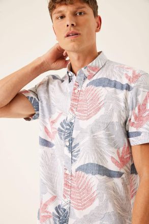 Men's shirt with a colorful floral print - style and comfort GARCIA (SKU) D31286