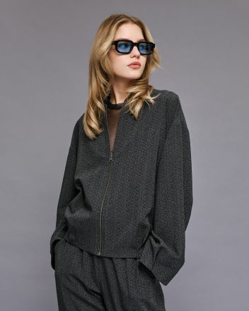 Дамско бомбър яке с кристали ACCESS FASHION (SKU) 1033