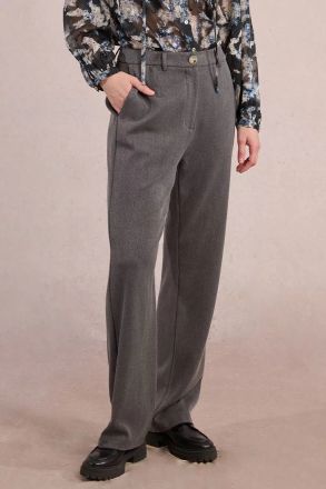 Women's straight pants with high waist - style and comfort MOLLY BRACKEN (SKU) P1761DH