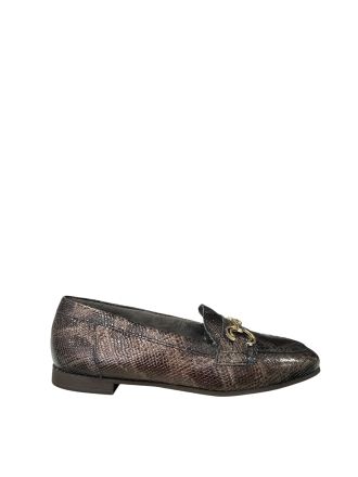 Modern moccasins with snake print - elegance and comfort.PITILLOS (SKU)10871