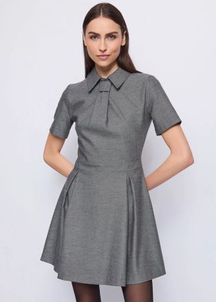 Women's chevron dress: elegant and stylish look! GAUDI (SKU)521FD15014