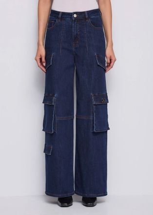 Stretchy women's cargo jeans: Comfort and style! GAUDI (SKU)521BD26033