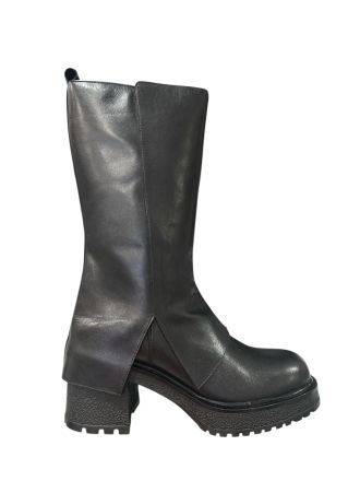Черен Модерен Дамски Ботуш - Къс HOSIS MILANO (SKU)2115