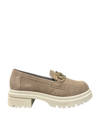 Beige suede loafers - elegant and comfortable!PITILLOS (SKU)10799