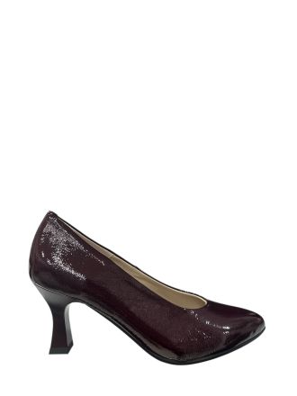 Burgundy patent leather high heels - elegant and stylish!PITILLOS (SKU)124
