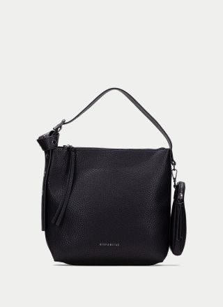 Черна хобо чанта: Голяма и стилна за всеки ден HISPANITAS (SKU)254145