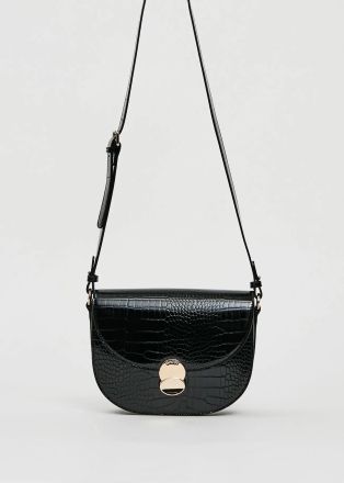 Елегантна черна crossbody чанта - стил и удобство GAUDI (SKU) 12470