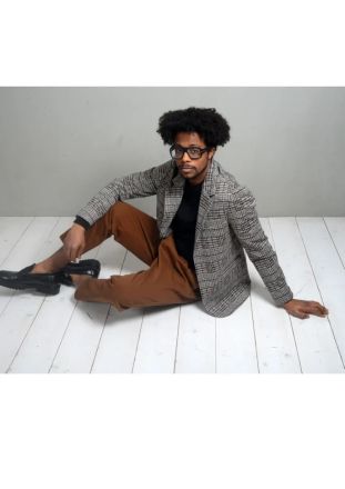 Елегантно мъжко сако: вталено, вискоза и памук ALTANTENSIONE (SKU) 1581