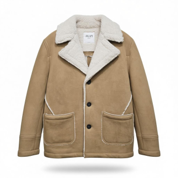 Елегантно мъжко палто с V-образно деколте и копчета  ALTATENSIONE (SKU) 4146