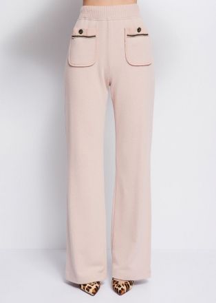 Панталон с висока талия, фино плетиво - елегантен комфорт DENNY ROSE (SKU) 221DD20005