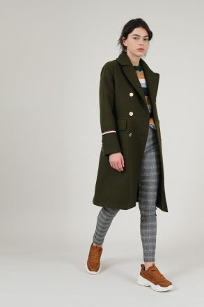 Дамско палто MOLLY BRACKEN в тъмно зелен цвят (SKU) PL102A20