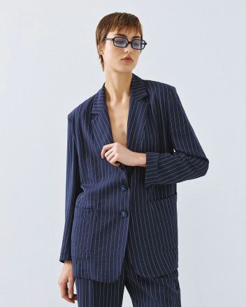 Елегантно раирано дамско сако ACCESS FASHION (SKU) 1062