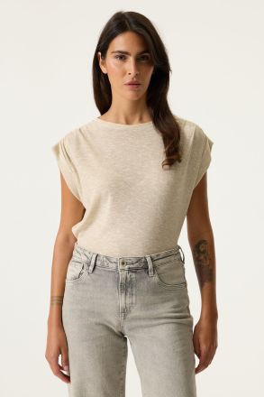 Дамска блуза с деликатен брокат и къси ръкави GARCIA (SKU) N260204