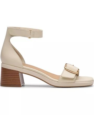 Beige heeled sandals - elegance and comfort!CLARKS (SKU)26186897