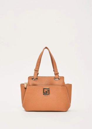 Beige women's bag with top handle and shoulder strap GAUDI (SKU) 12781