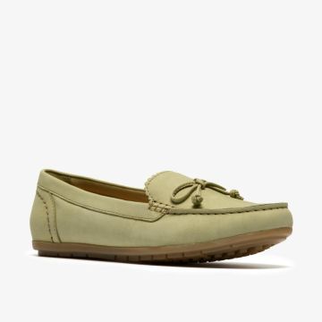 Green nubuck loafers - classic comfort!!!CLARKS (SKU)26186935