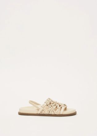 Бежови сандали от плетена кожа - елегантен комфорт GAUDI (SKU) V63655040