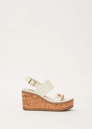 Cream platform sandals with strap - elegance and comfort GAUDI (SKU) V6365100