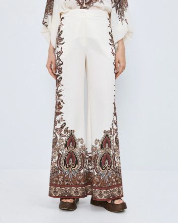 Дамски Широк Щампован Панталон - Удобство и Стил ACCESS FASHION (SKU) 5072