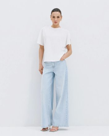 Блуза с къс ръкав и метален акцент ACCESS FASHION (SKU) 2204