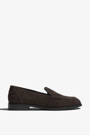 Elegant women's autumn loafers in brown – comfort and style for your autumn! REGARDE LE CIEL (SKU) ETTA02