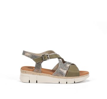 Casual women's sandal with flat solesDORKING (SKU) 9485