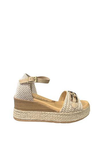 Women's sandal platform with textile PITILLOS (SKU) 10595