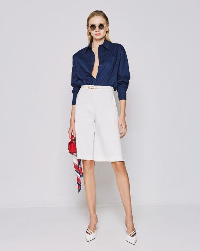 Elegant women's shorts with a high waist - for stylish summer ACCESS FASHION (SKU) 5068