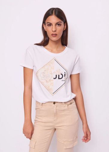 Women's T-shirt with logo and GAUDI print (SKU)511BD64039