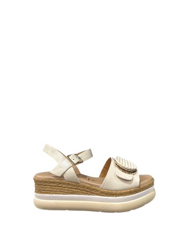 Cream platform sandals - elegance and comfort! REPO (SKU)13226