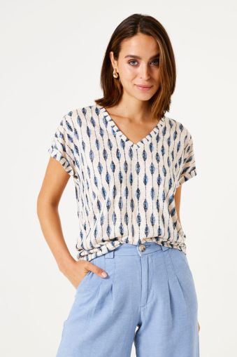 Women's T-shirt with all-over print GARCIA (SKU)E50202