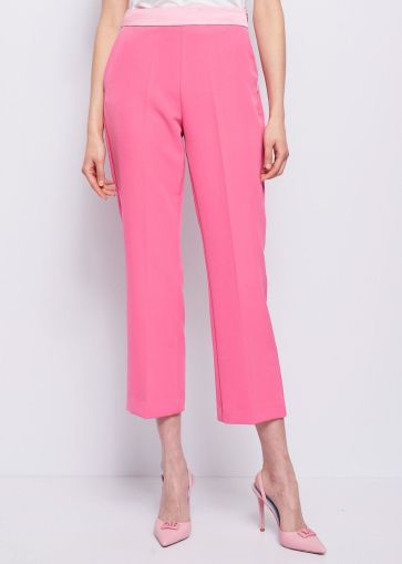Women's elegant pink pants DENNY ROSE (SKU) 311ND25011