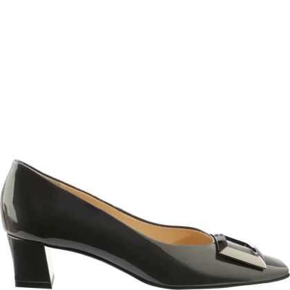 Elegant gray patent leather shoes - style and comfort! HÖGL (SKU)4042