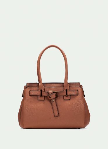 Elegant women's handbag in light brown HISPANITAS (SKU)254146.