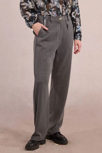 Women's straight pants with high waist - style and comfort MOLLY BRACKEN (SKU) P1761DH
