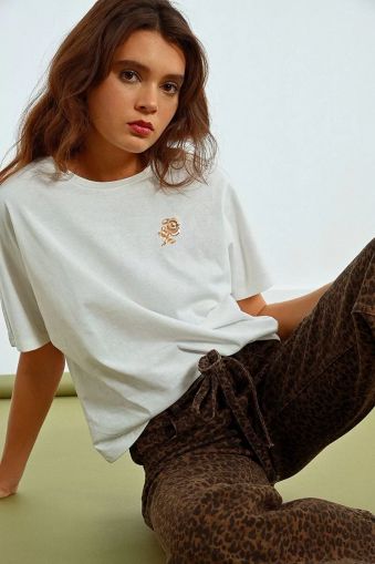 Дамска памучна тениска с бродерия от пайети MOLLY BRACKEN (SKU)  ML58DN