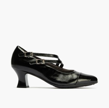 Elegant black shoes with thin heels - the perfect choice!PITILLOS (SKU)10852