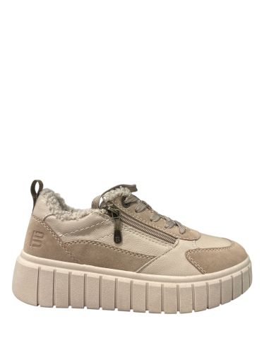 Beige warm sneakers - Women's sports shoes TT.BAGATT(SKU)1414