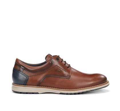 Brown men's shoes for elegant and casual style FLUCHOS (SKU)2091,