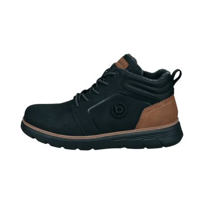 Black men's sports boots with logo - for style and comfort!BUGATTI (SKU)1000.,
