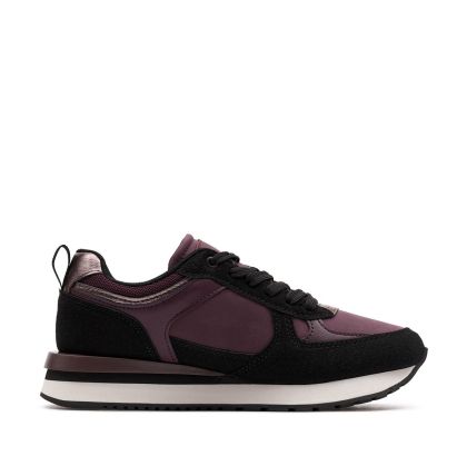 Elegant women's sneakers burgundy and black - style and comfort GAP (SKU) 3817