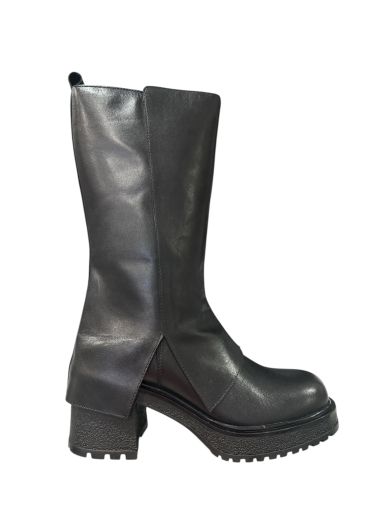 Black Modern Women's Boot - Short HOSIS MILANO (SKU)2115