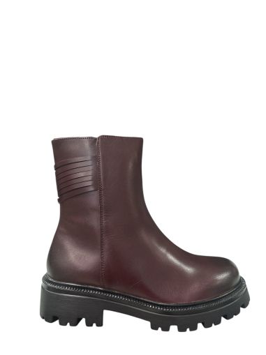 Burgundy women's boots - Casual and stylish!HOSIS MILANO (SKU)2108